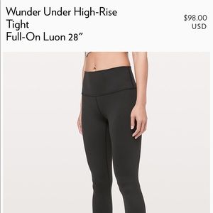 Wunder Under High-Rise Tight Full-On Luon 28”